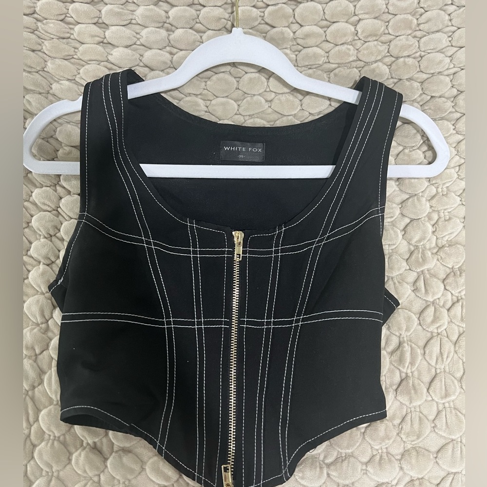 White fox corset